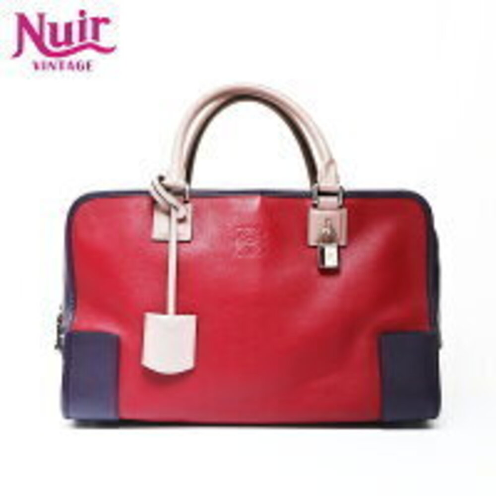 LOEWE Amazona Anagram Handbag Red
